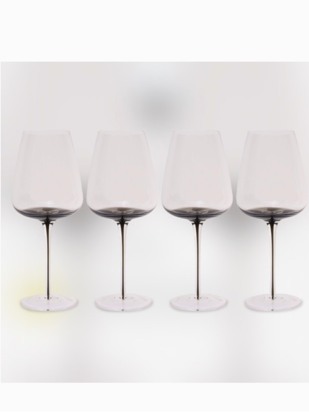 Hotel Collection Smoked Stem Red Wine Glasses - Set of 4